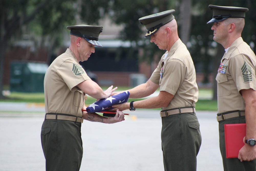 SSgt Richard Root Retirement H&amp;SBN MCRD PISC