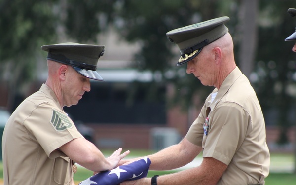 SSgt Richard Root Retirement H&amp;SBN MCRD PISC