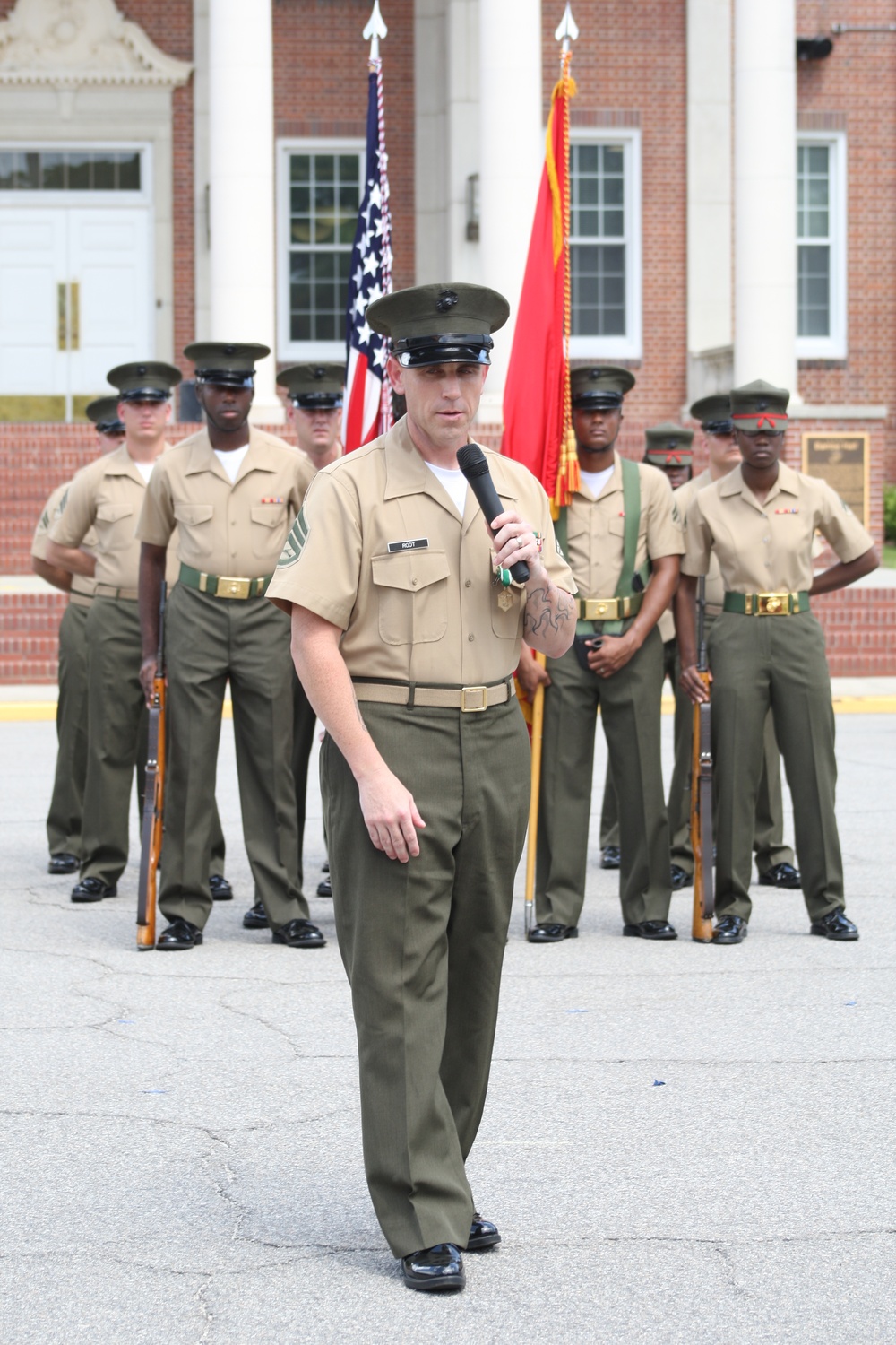 SSgt Richard Root Retirement H&amp;SBN MCRD PISC