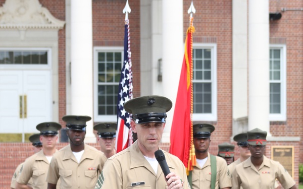 SSgt Richard Root Retirement H&amp;SBN MCRD PISC