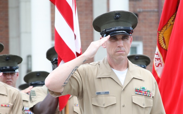 SSgt Richard Root Retirement H&amp;SBN MCRD PISC