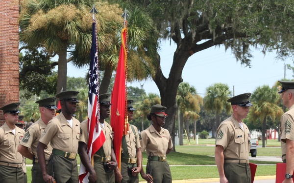 SSgt Richard Root Retirement H&amp;SBN MCRD PISC