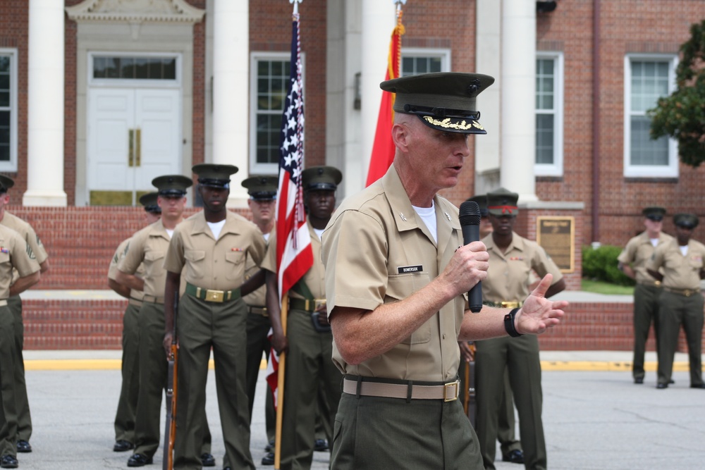 SSgt Richard Root Retirement H&amp;SBN MCRD PISC