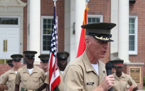 SSgt Richard Root Retirement H&amp;SBN MCRD PISC