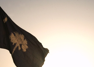South Carolina Army National Guard soldiers observe 9/11 with storied flag