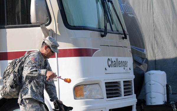 Military working dogs gets put to the test during  week-long certification