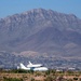 Space shuttle takes off to California