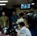 Press conference aboard USS Bonhomme Richard