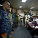 Press conference aboard USS Bonhomme Richard