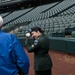 Soldier re-ups at Mariners’ home plate