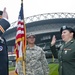 Soldier re-ups at Mariners’ home plate
