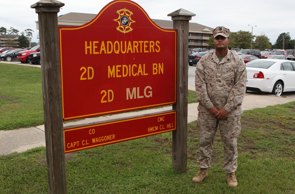 Sailor receives the Chief Hospital Corpsman George William &quot;Doc&quot; Piercy award for outstanding performance