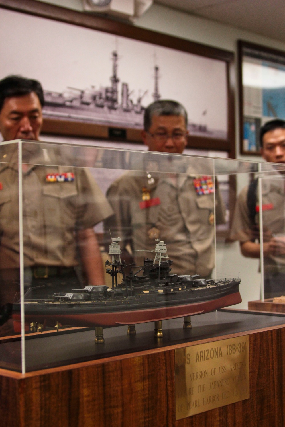 ROK Marine CMC visit to Pearl Harbor