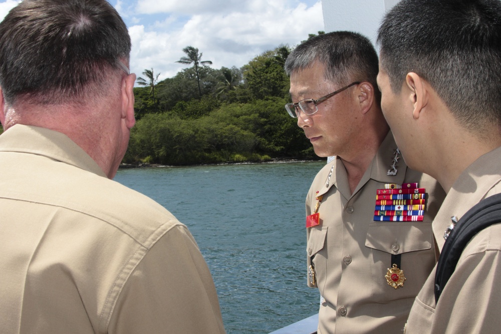 ROK Marine CMC visit to Pearl Harbor