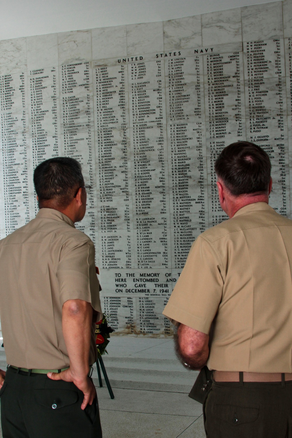 ROK Marine CMC visit to Pearl Harbor