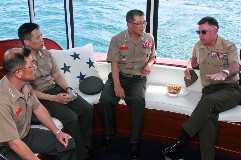 ROK Marine CMC visit to Pearl Harbor