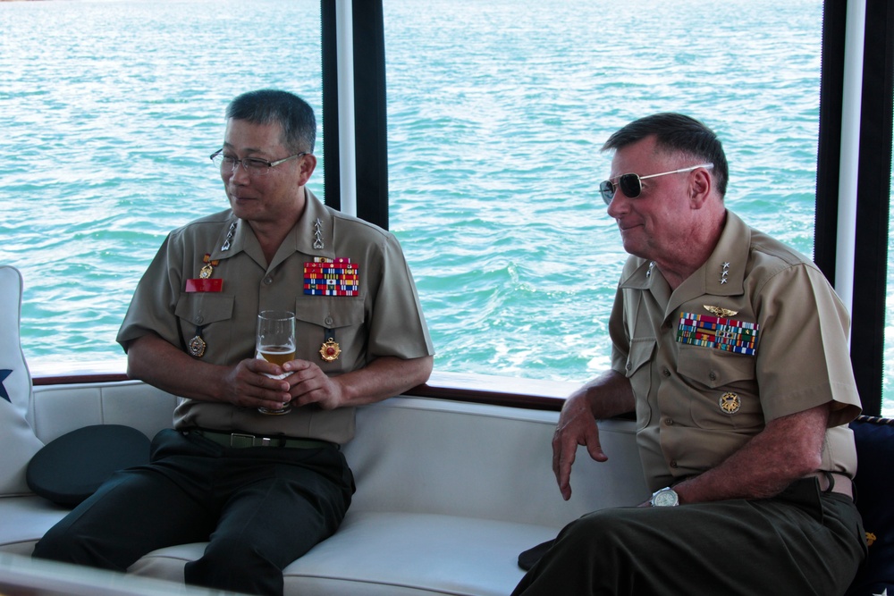 ROK Marine CMC visit to Pearl Harbor