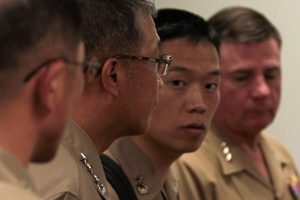 ROK Marine CMC visit to Pearl Harbor