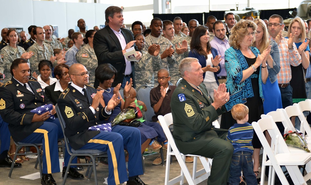 377th TSC celebrates careers of seven Soldiers