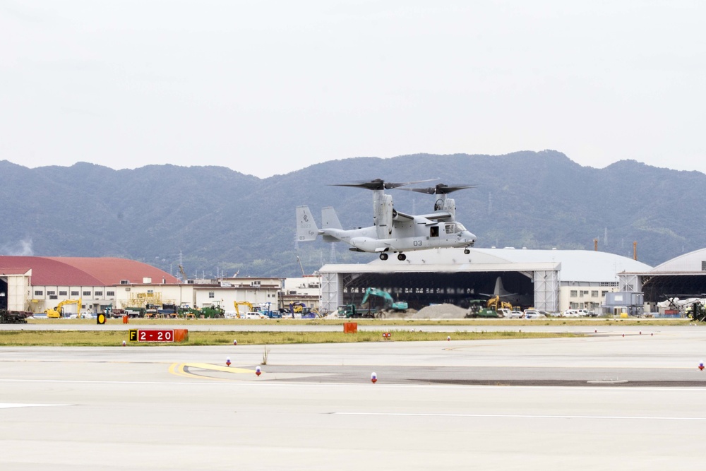 MV-22 Osprey conducts functional check flights
