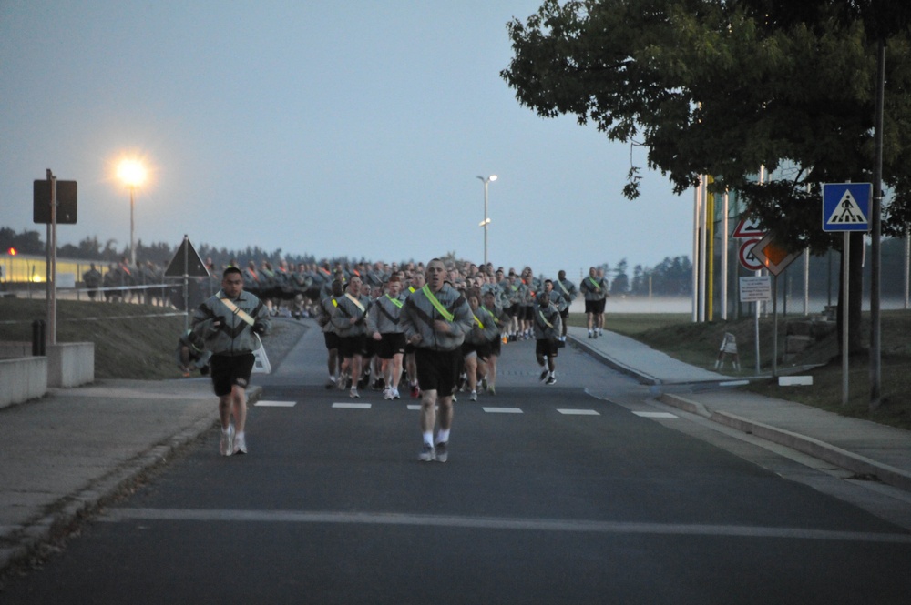12th CAB Morale run for suicide awareness