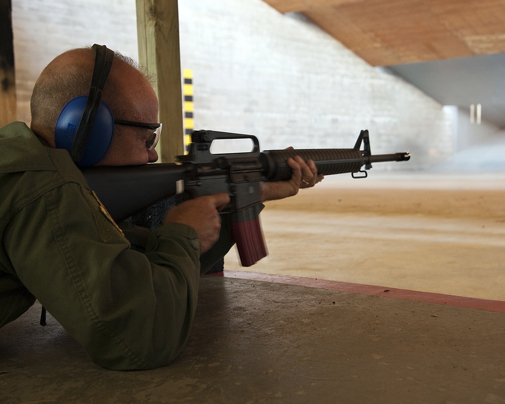 Service members compete for EIC badge at rifle shooting competition