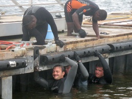 US Navy Seabees assist Liberian Coast Guard