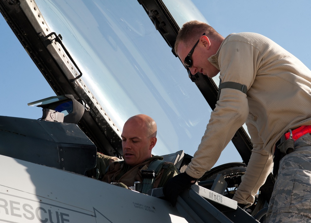Bones share the air with Lobos during exercise