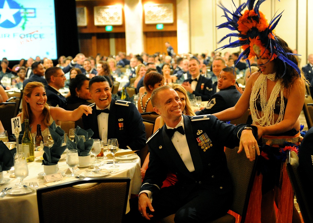 PACAF airmen celebrate 65th anniversary at the Air Force ball