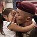 A paratrooper with 2nd Battalion, 505th Parachute Infantry Regiment, 3rd Brigade Combat Team, 82nd Airborne Division reunites