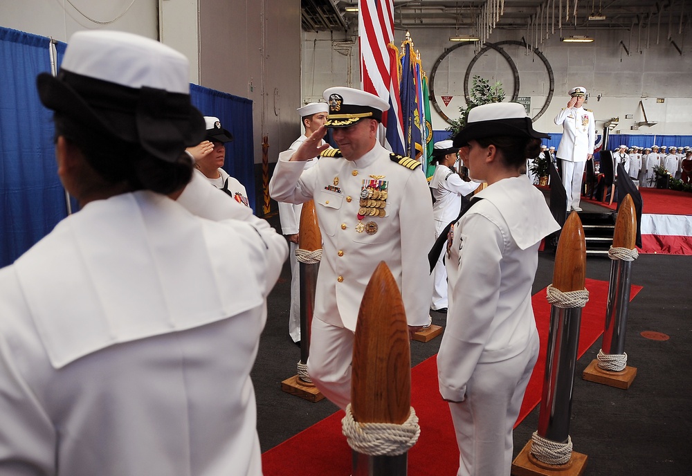 USS Abraham Lincoln change of command