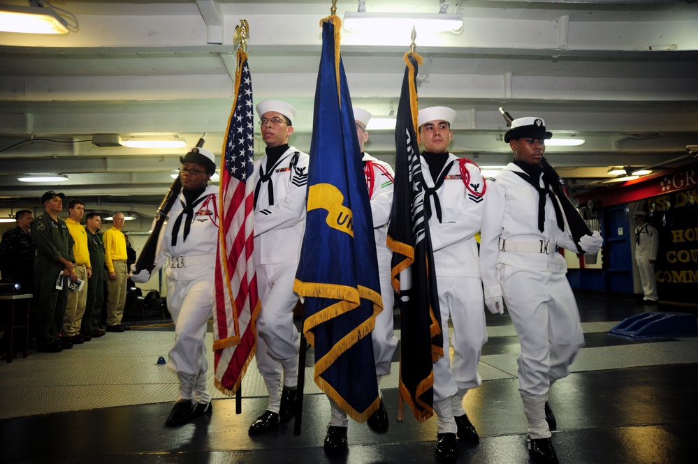 USS Dwight D. Eisenhower POW/MIA ceremony