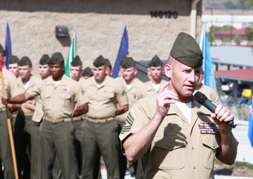 1st MLG receives new sergeant major