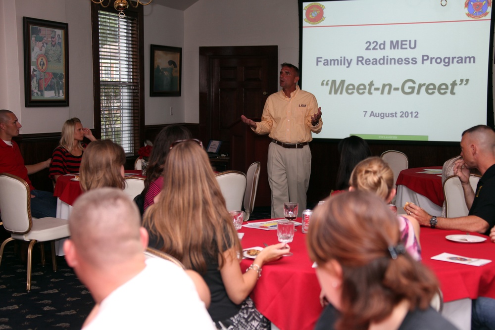 22nd MEU Families Meet and Greet Commanding Officer