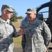 Director, Army National Guard, and Adjutant General, Oregon, discuss UH-72A Lakota helicopter