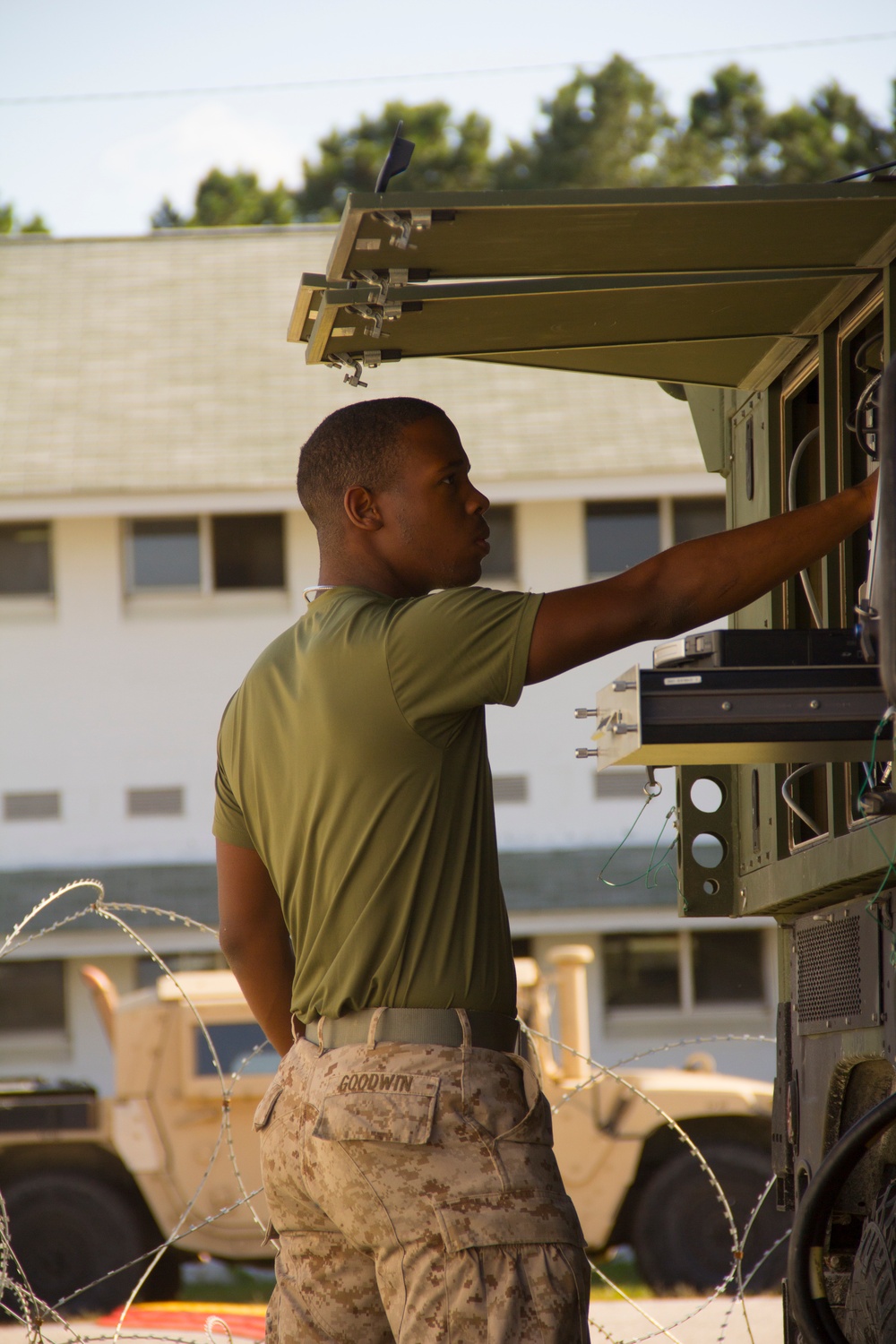Command element Marines at Fort Pickett