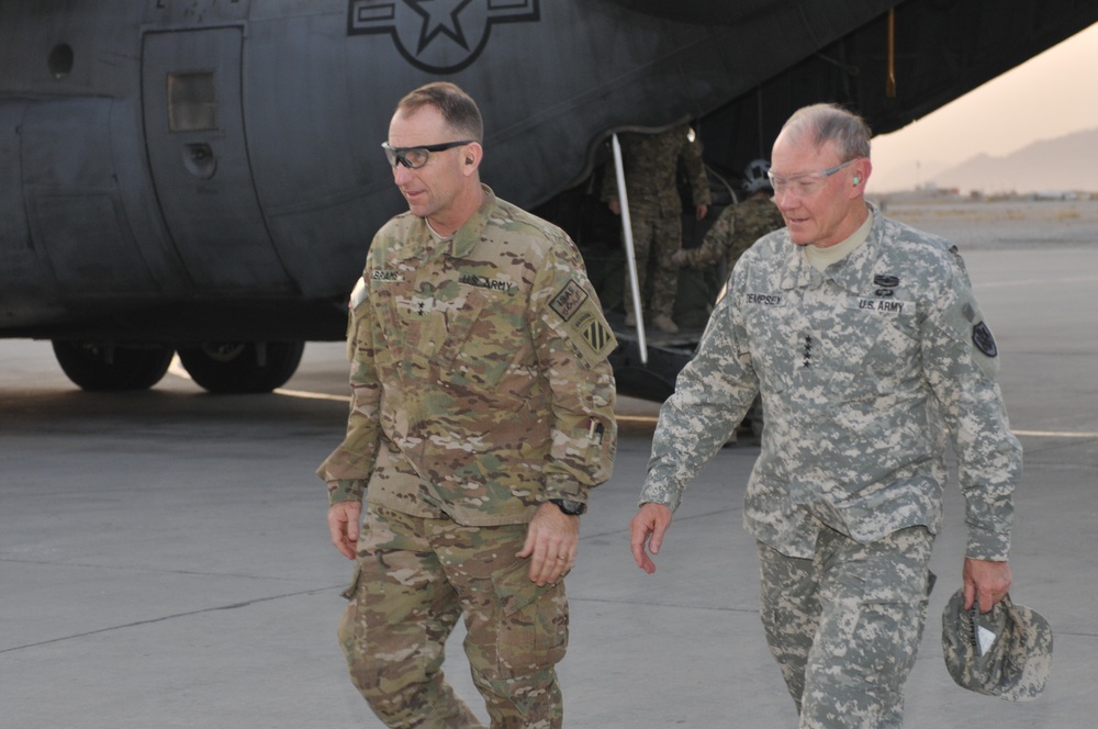 Chairman JCS Gen. Dempsey visits RC(S)