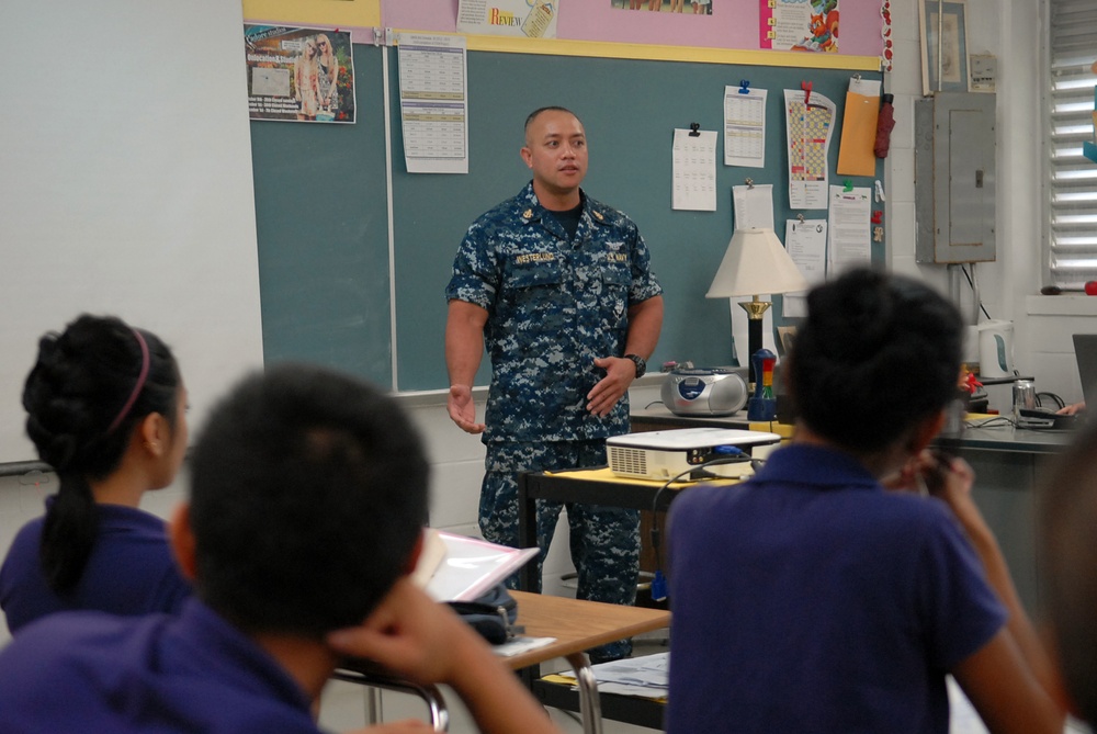 USS George Washington community service project in Guam