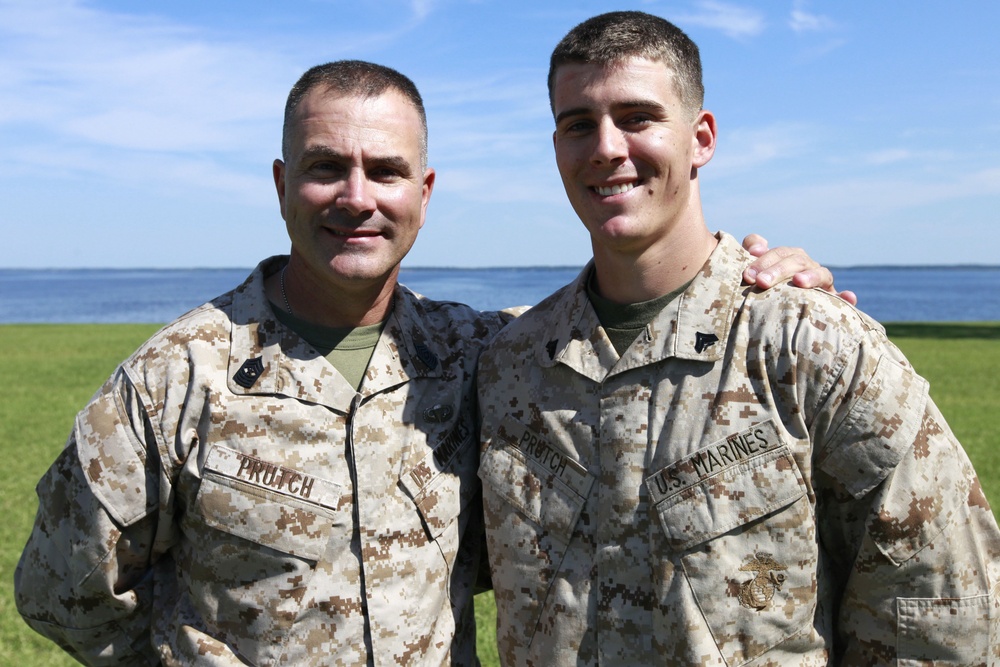 Like father, like son: Retired sergeant major’s legacy lives on through Marine son