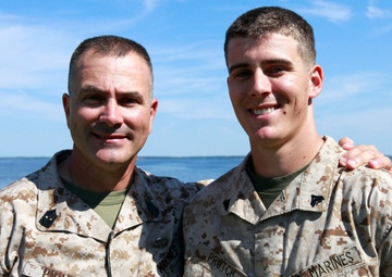 Like father, like son: Retired sergeant major’s legacy lives on through Marine son