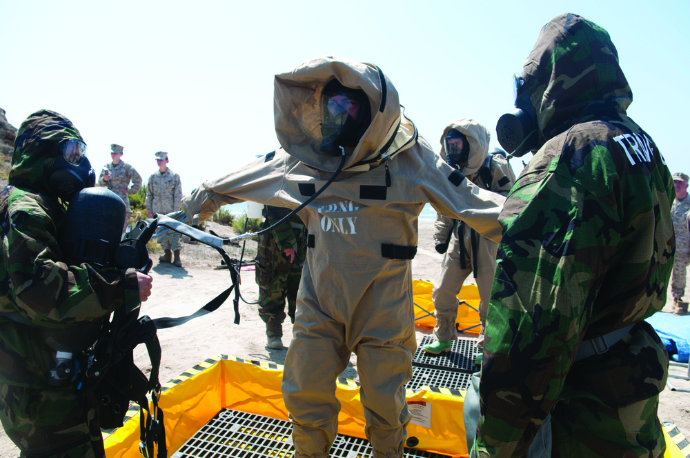 CBRN lights Marines’ fire with DECON training