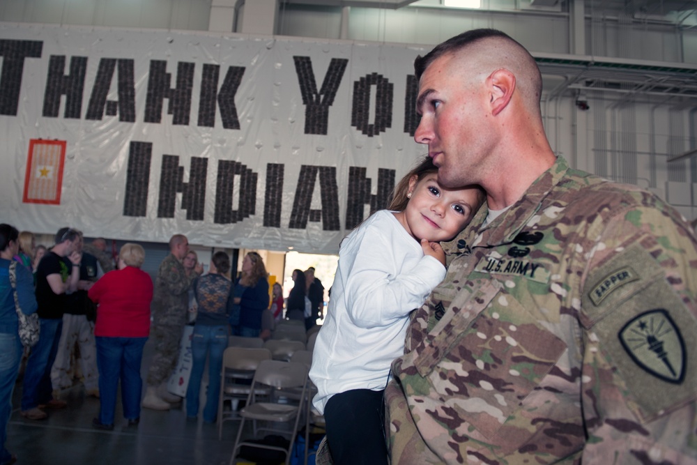 Indiana Combat Engineers return from Afghanistan
