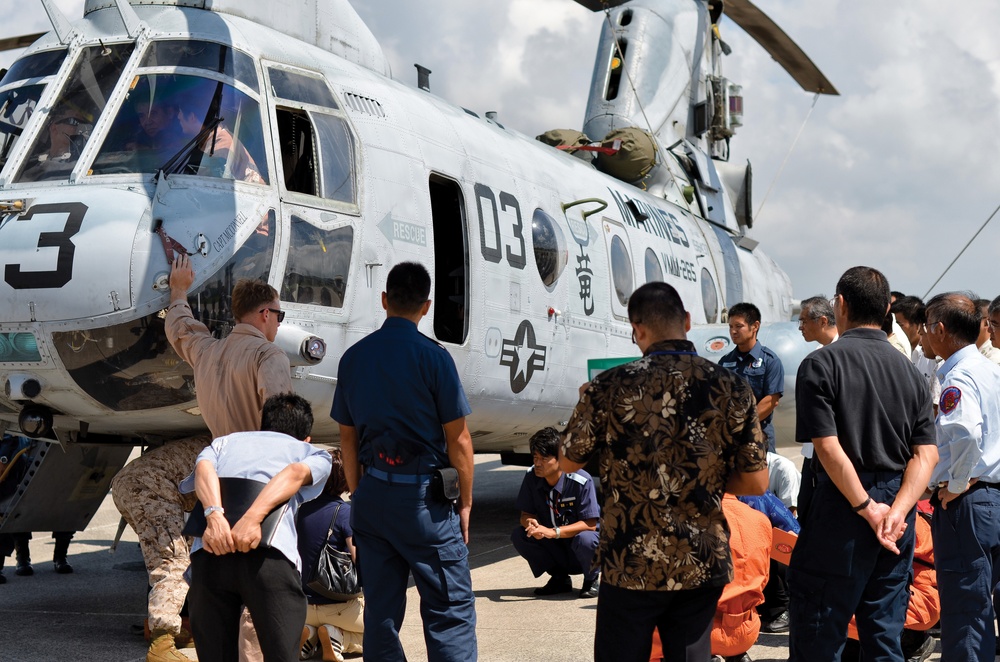 Okinawans, Marines sharpen aircraft fire, rescue procedures
