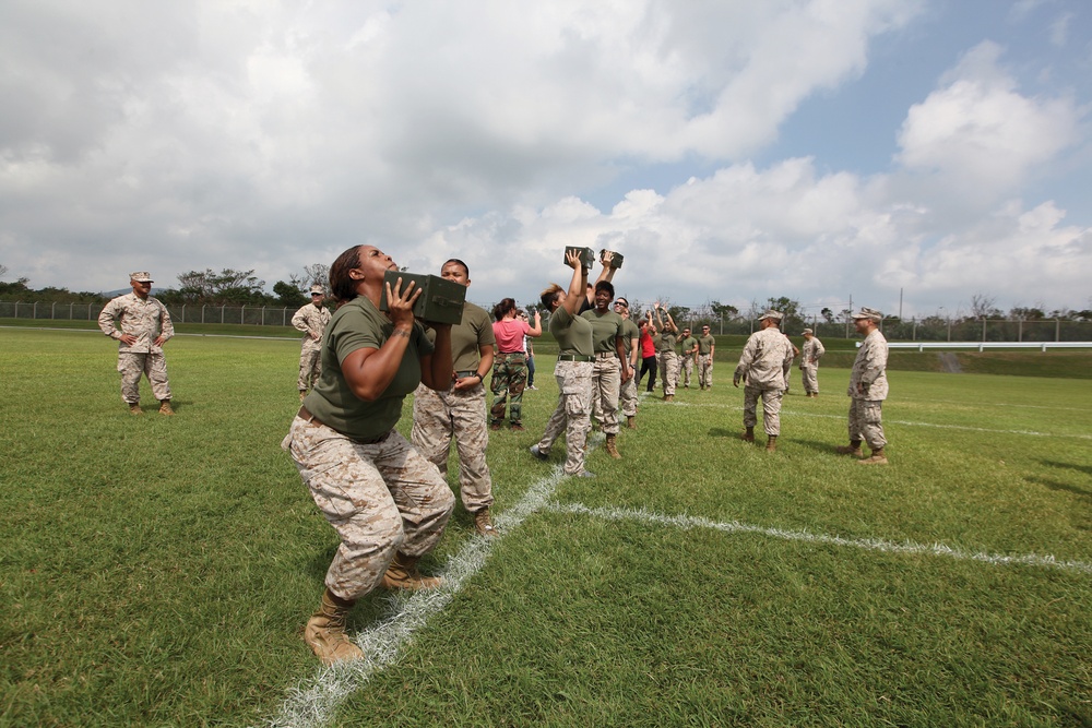 Spouses experience day in Marines’ boots