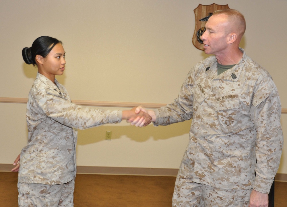 MCI Command Sergeant Major visits MCLB Barstow