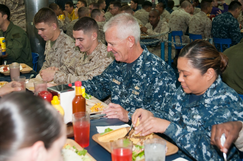 Rear Admiral Hueber lunch