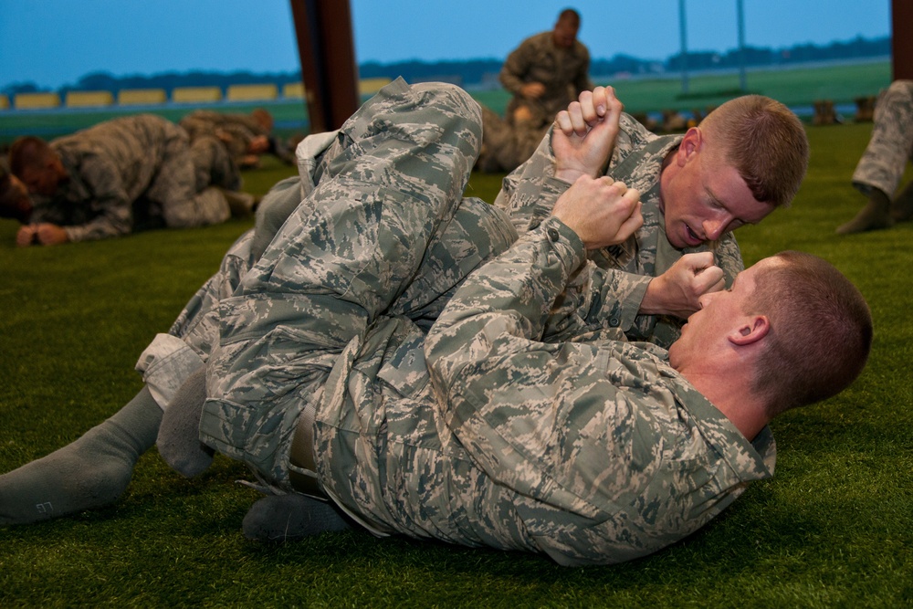 Combative skills training for OTS cadets