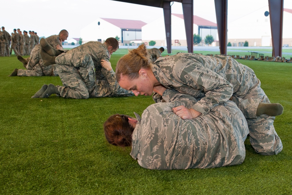 Combative skills training for OTS cadets