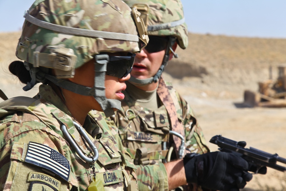 Soldiers qualify during FOB Shank range exercise