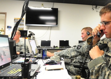 Currahees train using VBSII